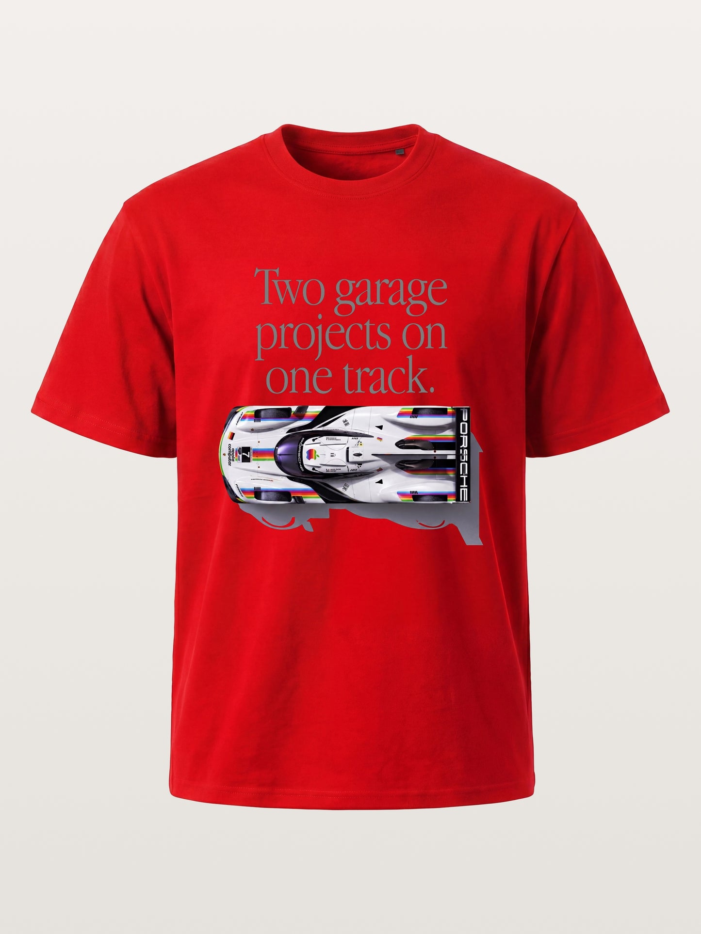 Le Mans Racer Two Garage Quote Cotton T-shirt