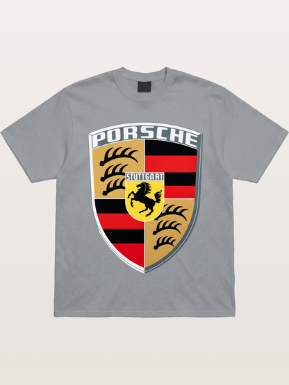 Porsche Crest Shield Design Gildan T-shirt