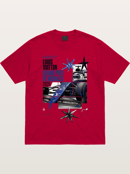 Blue LV F1 Monaco Poster Gildan T-shirt