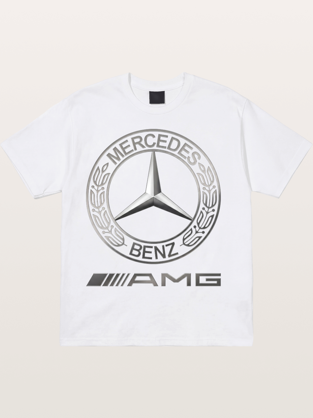 Benz AMG Emblem Art Cotton T-shirt