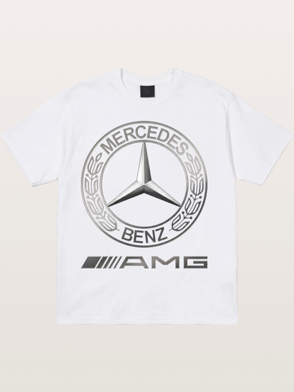 Benz AMG Emblem Art Cotton T-shirt