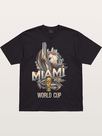 Miami World Cup 2026 Emblem Cotton T-shirt