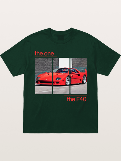 Ferrari F40 The One Split Panels Gildan T-shirt