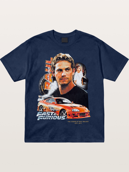 Orange Supra Fast & Furious Cotton T-shirt