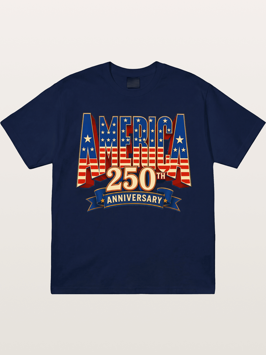 America 250th 3D Lettering Gildan T-shirt
