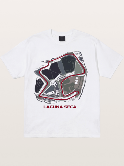Laguna Seca Corkscrew Track Cotton T-shirt