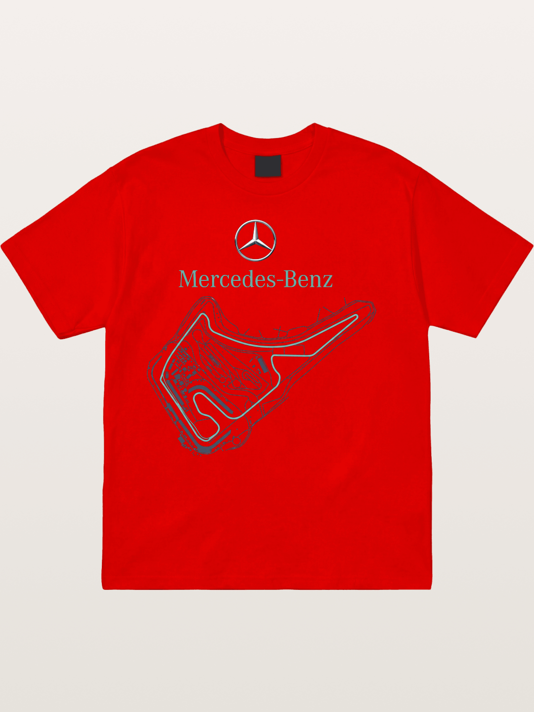 Mercedes Benz Circuit Track Graphic Cotton T-shirt