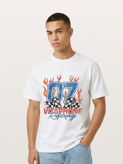 07 Racing Flame Gildan T-shirt