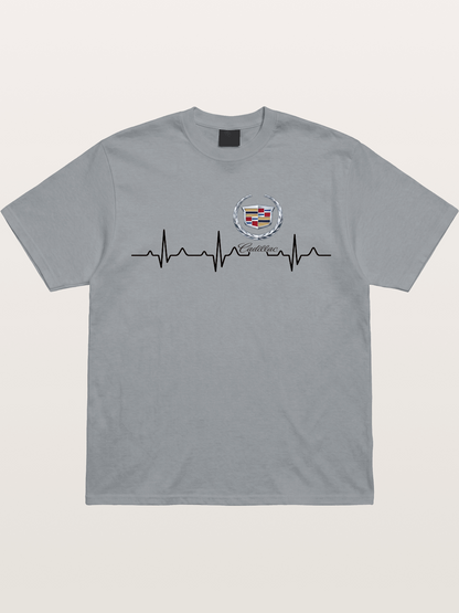 Cadillac Heartbeat Graphic Gildan T-shirt