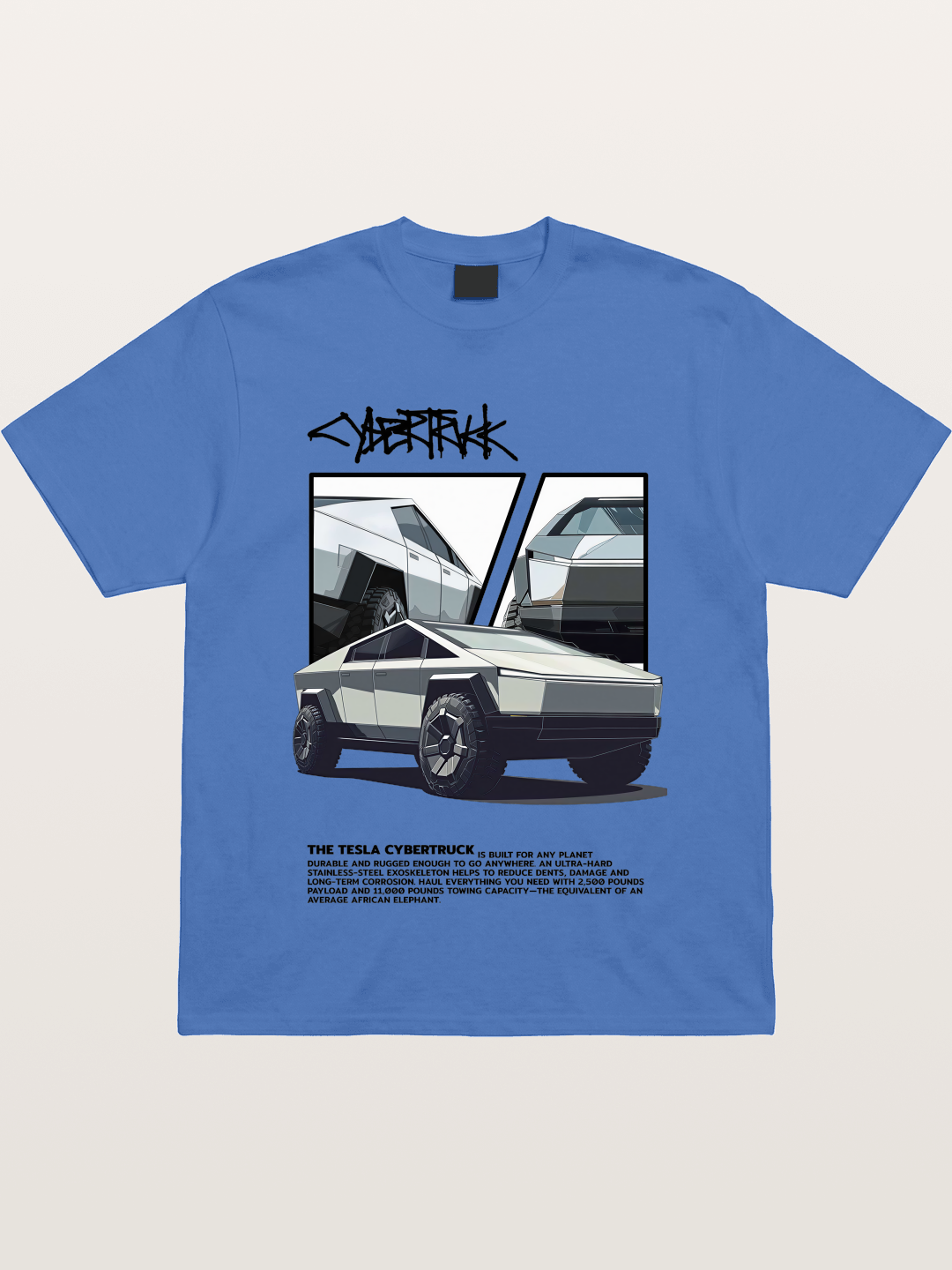 Tesla Cybertruck Poster Gildan T-shirt