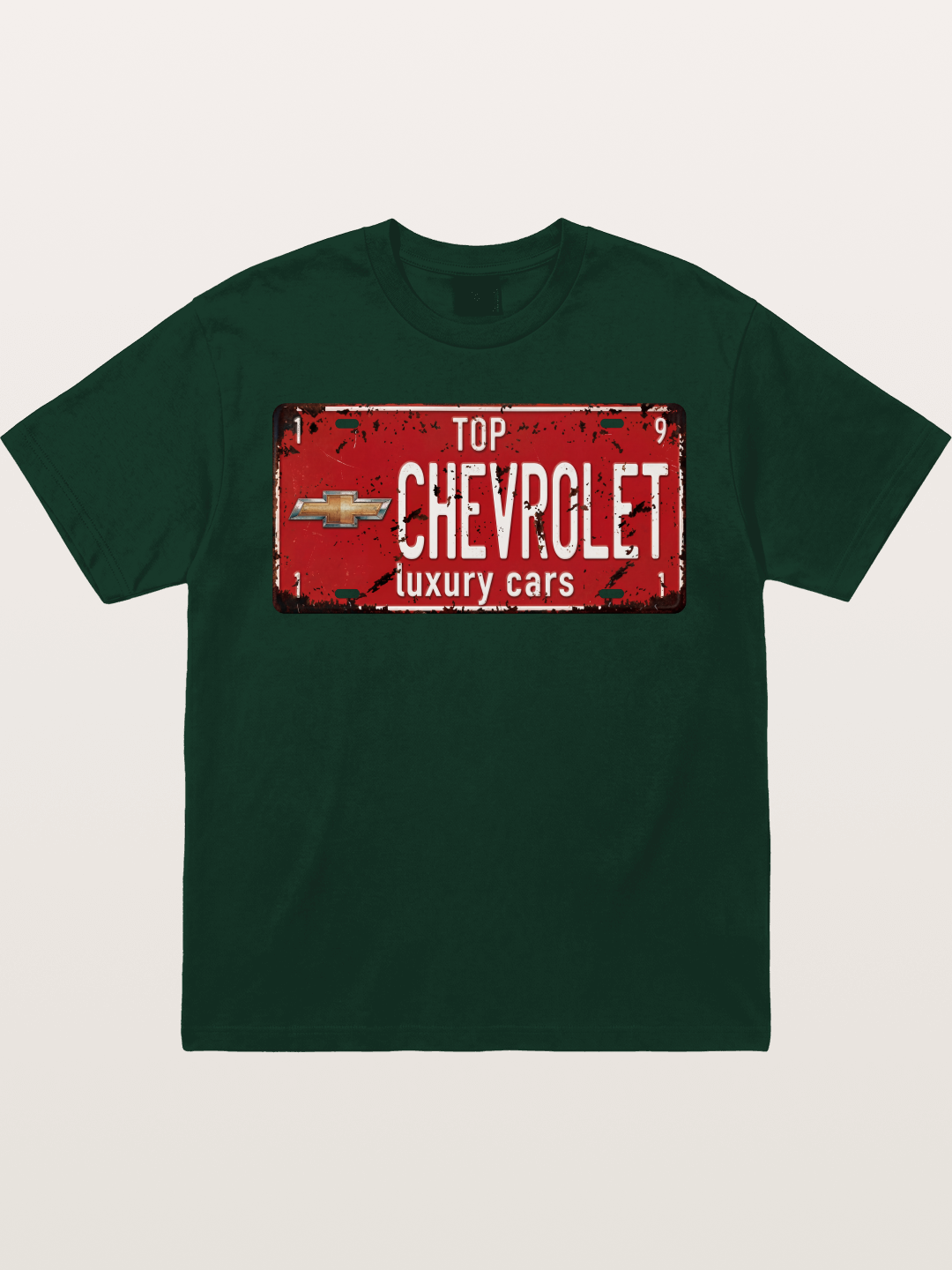 Chevrolet License Plate Gildan T-shirt