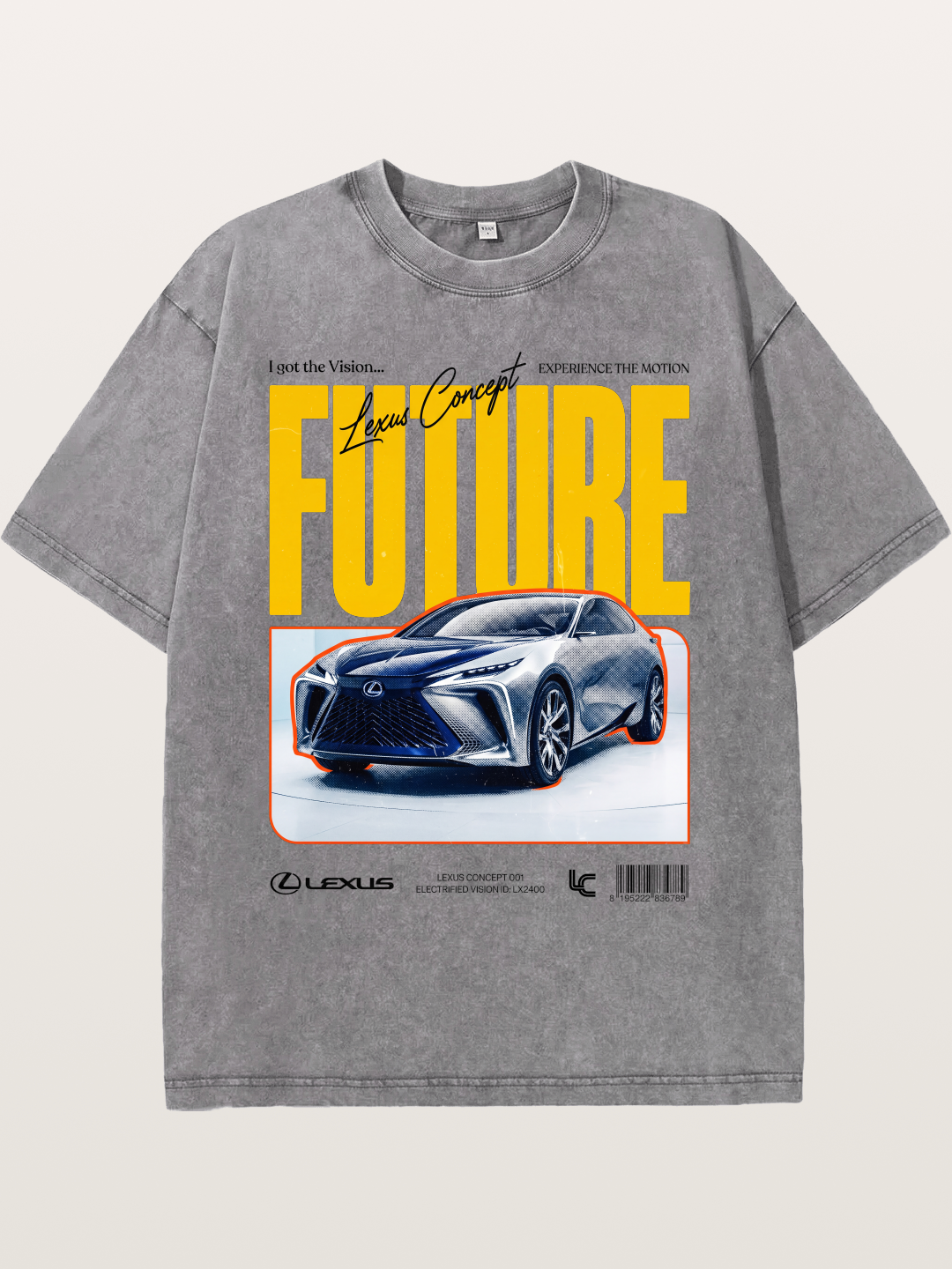 Future Lexus Concept Magazine Washed T-shirt