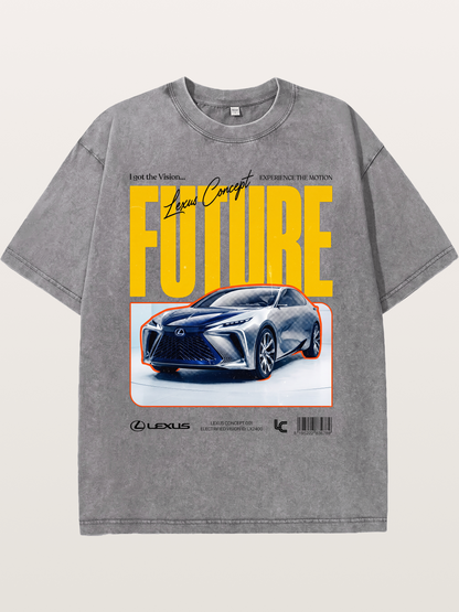 Future Lexus Concept Magazine Washed T-shirt