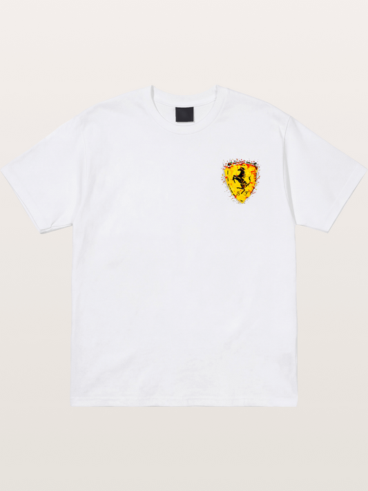 Ferrari Paint Splash Logo Cotton T-shirt