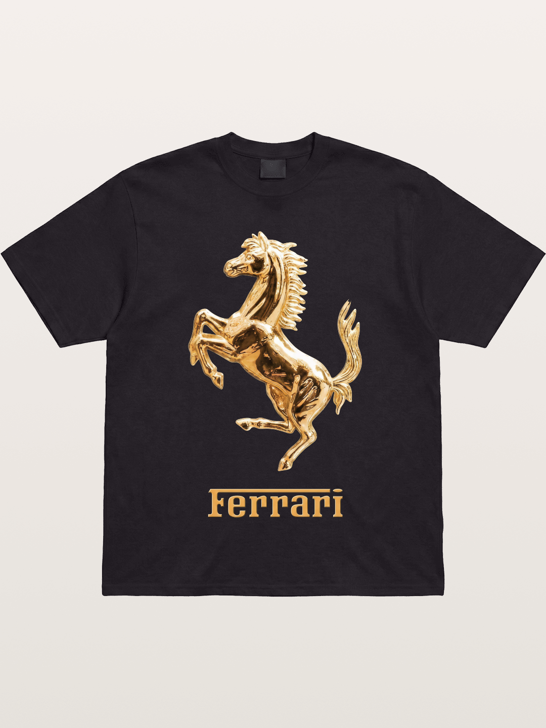 Ferrari Golden Prancing Horse Gildan T-shirt