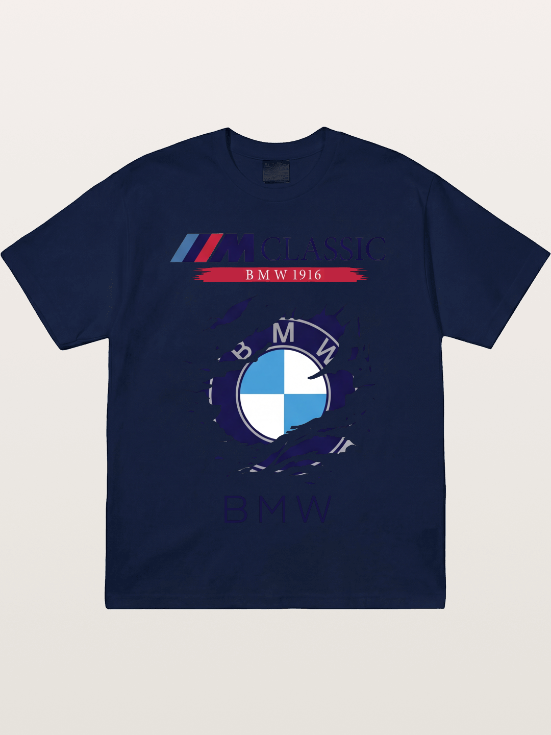BMW M Colors Tear Effect Gildan T-shirt