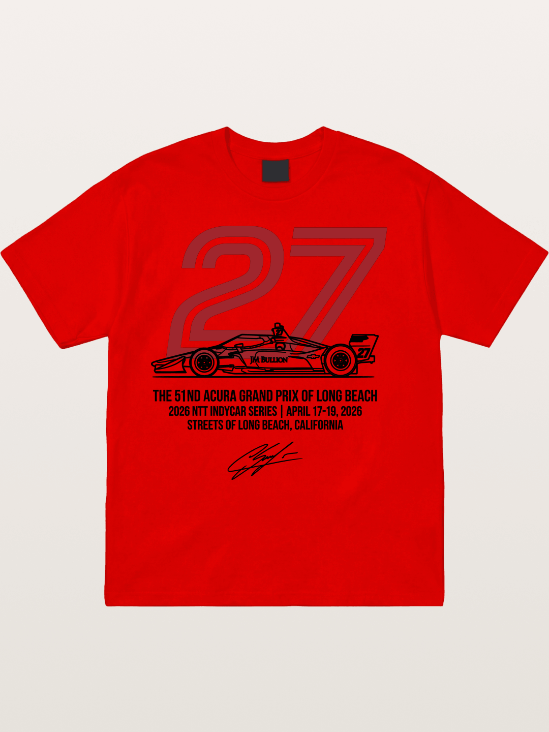 Kirkwood #27 IndyCar Legend Cotton T-shirt