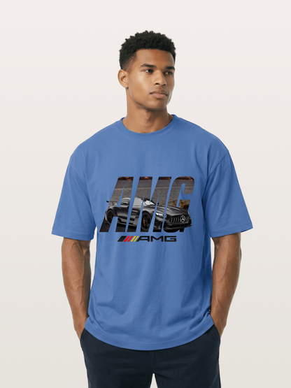 AMG Lettermark Car Print Gildan T-shirt