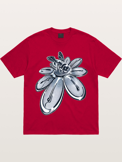 EDC Silver Chrome Daisy Art Gildan T-shirt