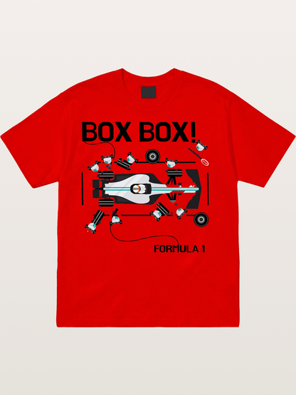 F1 Box Box Pit Stop Graphic Cotton T-shirt