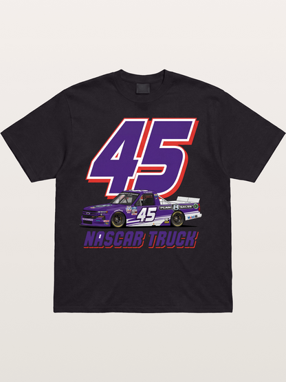 Purple 45 Racer Cotton T-shirt