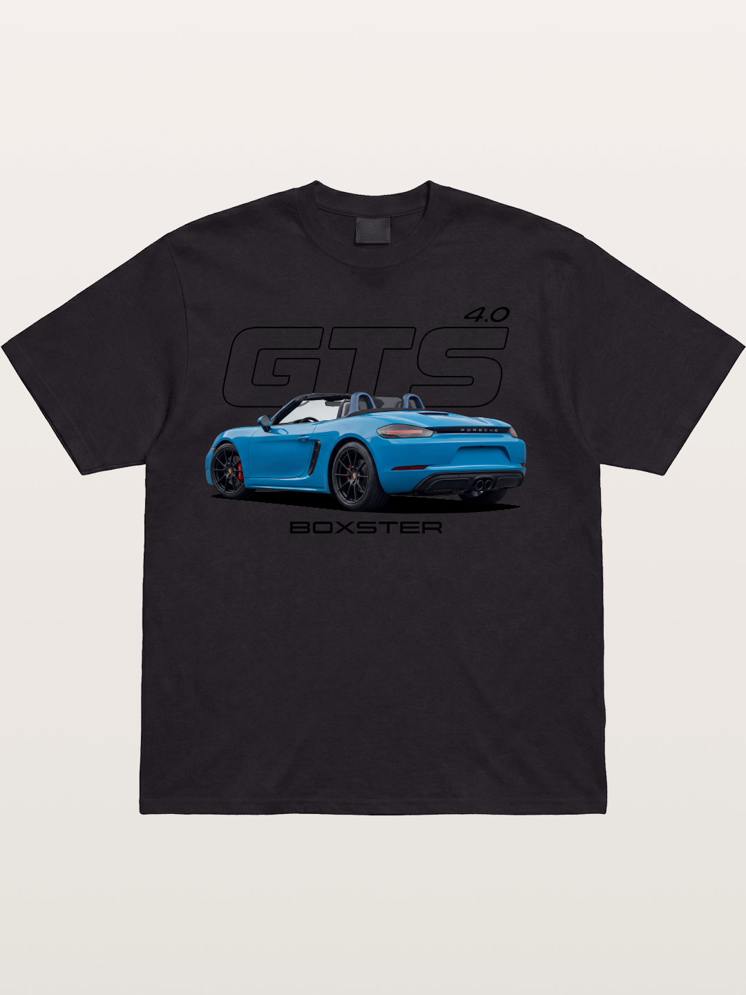 Porsche 718 Boxster GTS Print Cotton T-shirt