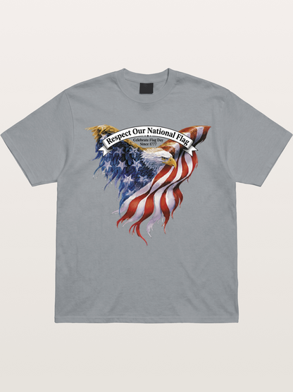 Flag Wing Eagle Banner Art Gildan T-shirt