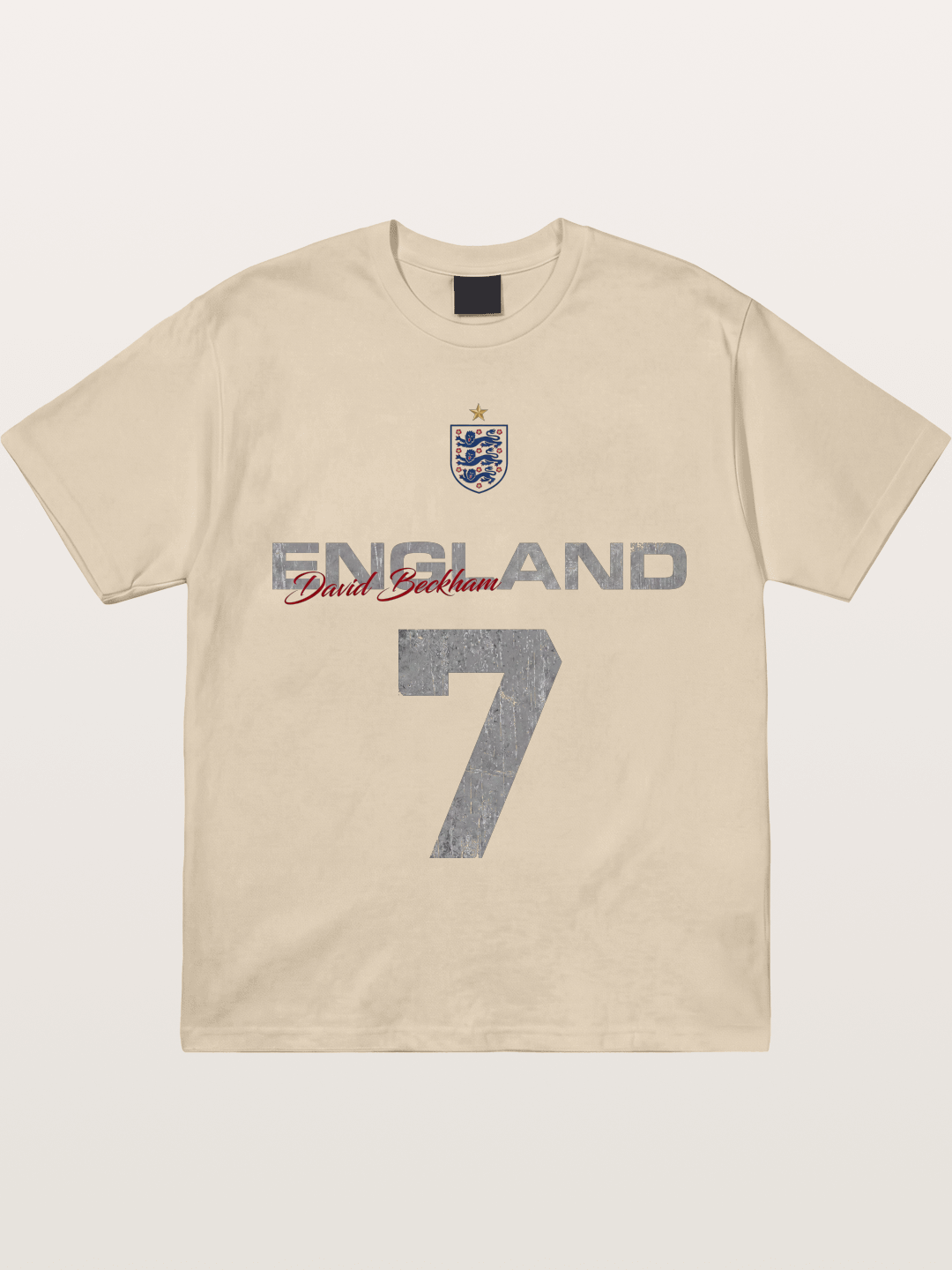 England Beckham 7 Vintage Gildan T-shirt