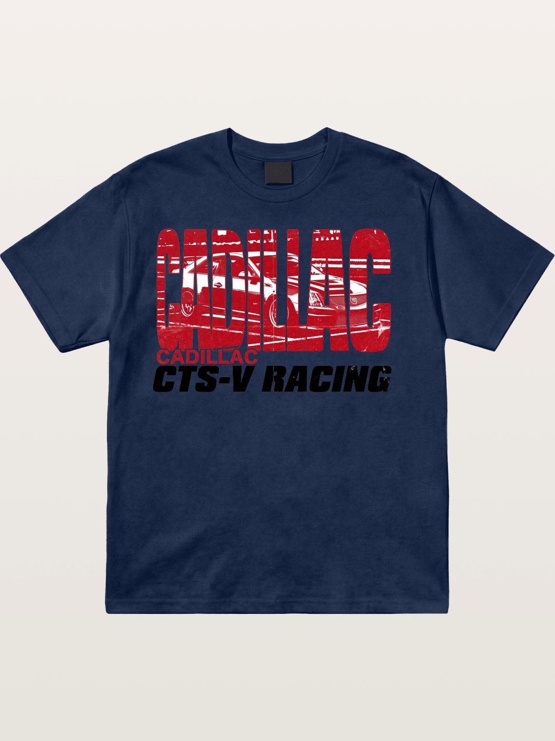 Cadillac CTS-V Racing Typography Cotton T-shirt