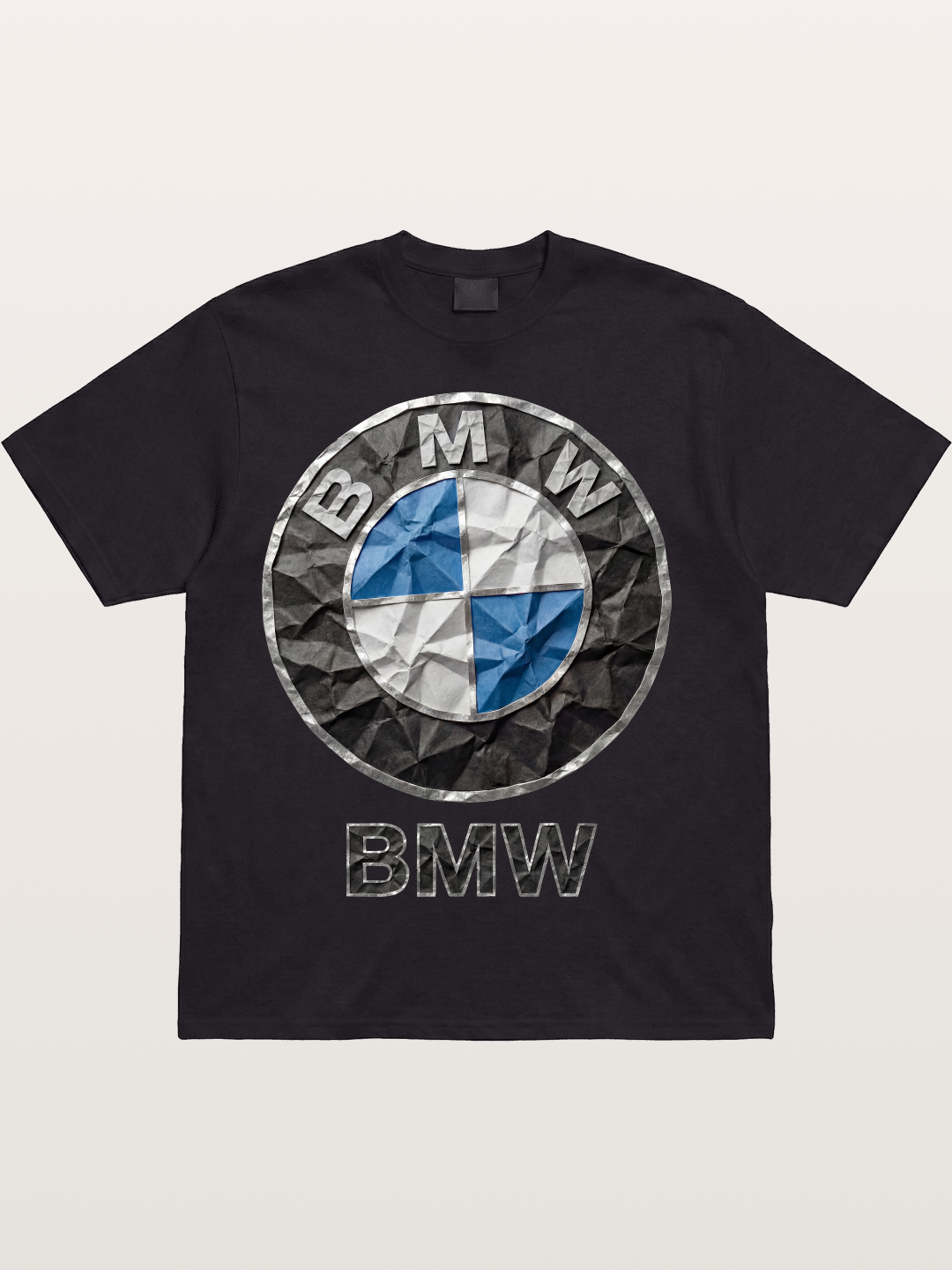 BMW Crumpled Paper Emblem Cotton T-shirt