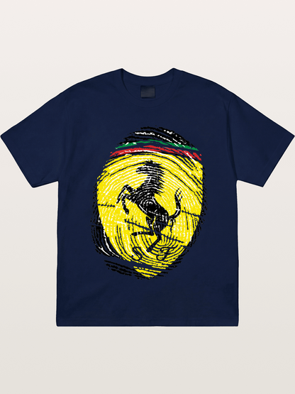 Ferrari Fingerprint Logo Gildan T-shirt