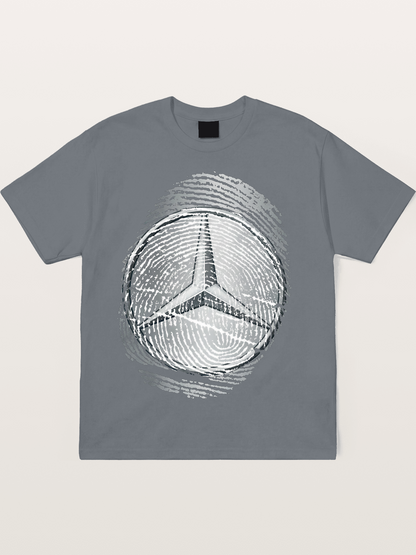 Mercedes Fingerprint Logo Cotton T-shirt