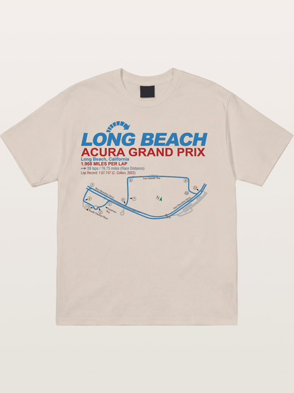 Long Beach Grand Prix Map Cotton T-shirt