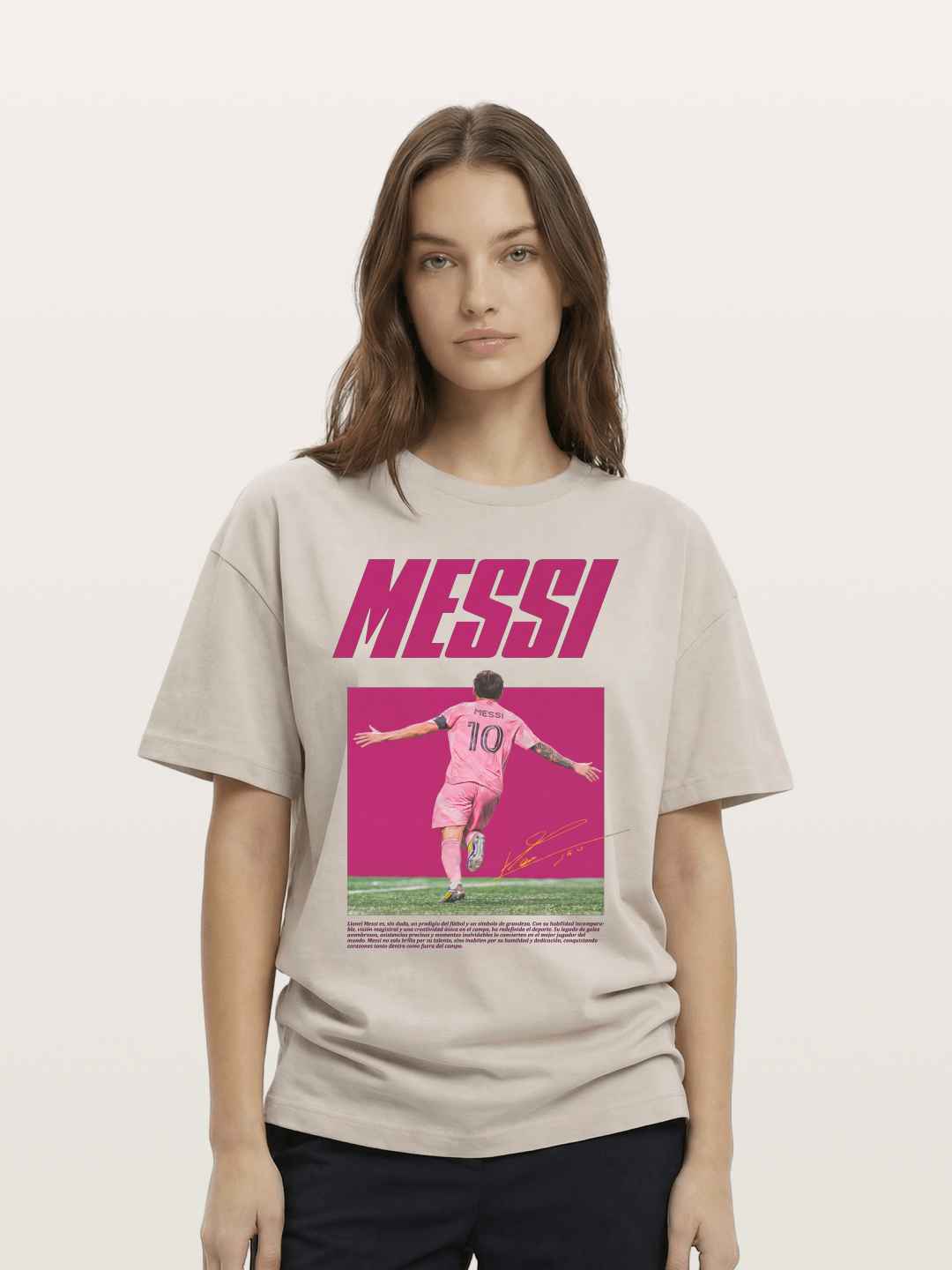 Messi Inter Miami Pink Kit Cotton T-shirt