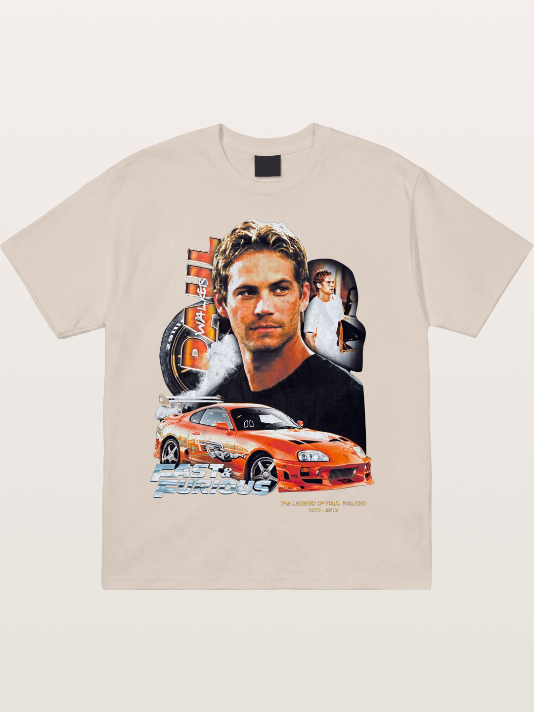 Orange Supra Fast & Furious Cotton T-shirt