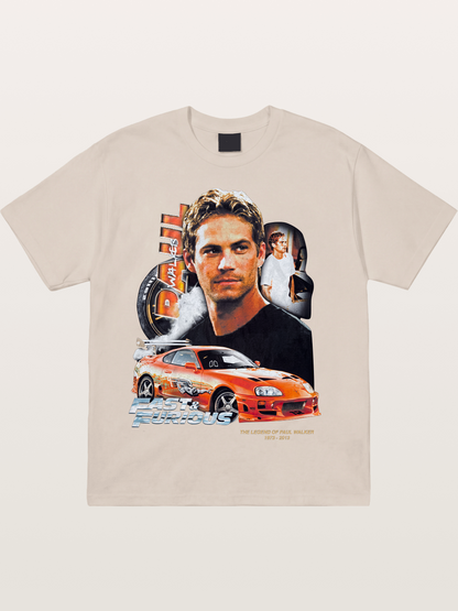 Orange Supra Fast & Furious Cotton T-shirt