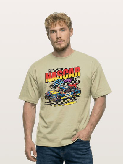 Checkered Flag 53 Cotton T-shirt