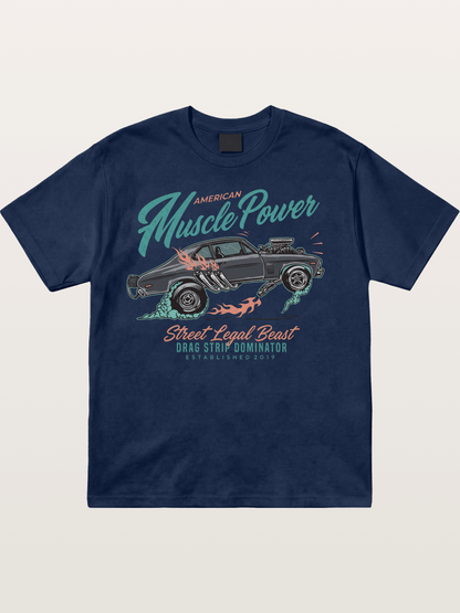 Burnout Power Cotton T-shirt