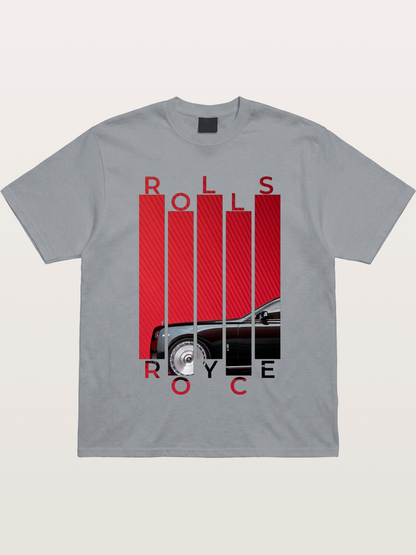 Rolls Royce Barcode Style Print Gildan T-shirt