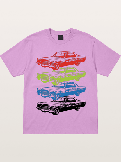 Classic Car Evolution Print Gildan T-shirt