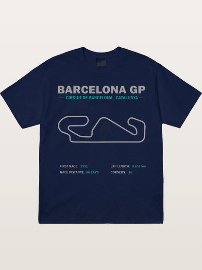 Catalunya GP Track Spec Outline Gildan T-shirt
