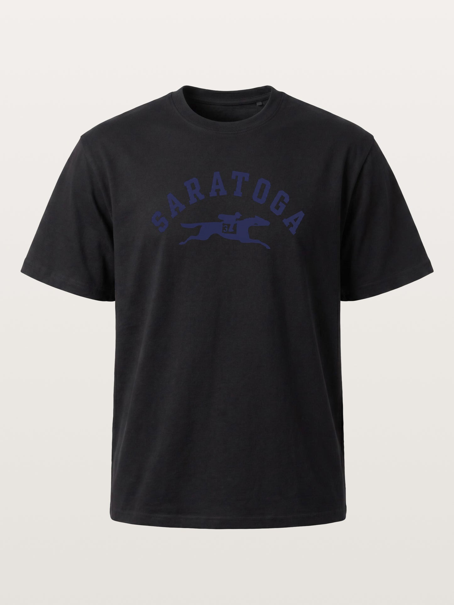 Saratoga Navy Horse Racing Mark Gildan T-shirt