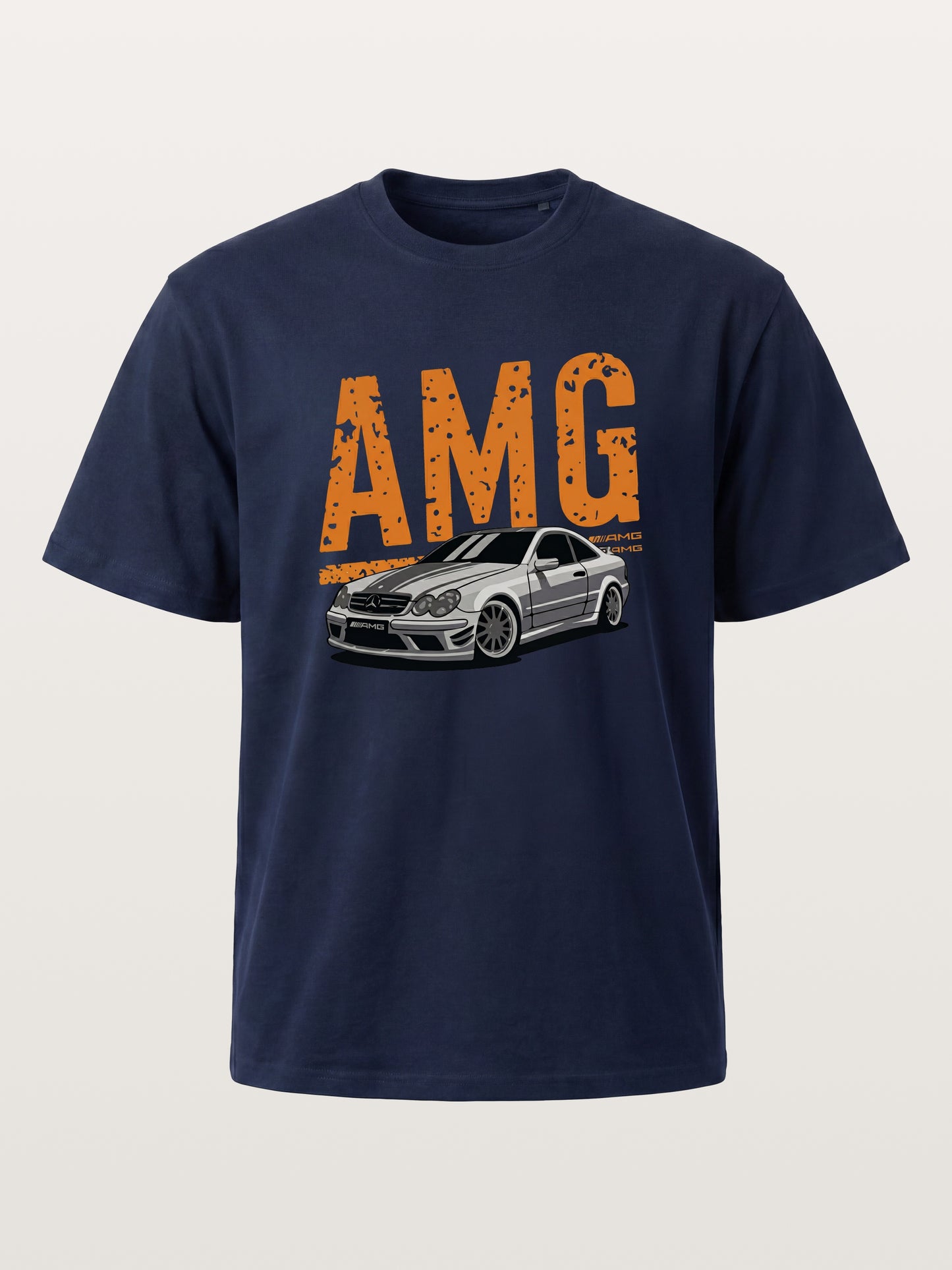Vintage AMG CLK Coupe Distressed Font Cotton T-shirt