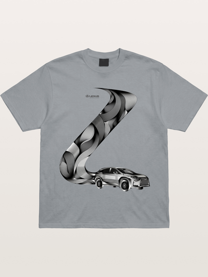 Lexus Wave Line Art Graphic Gildan T-shirt