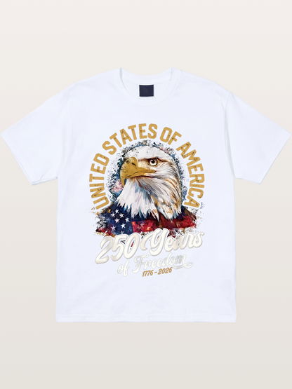 American Eagle 250 Years Freedom Gildan T-shirt
