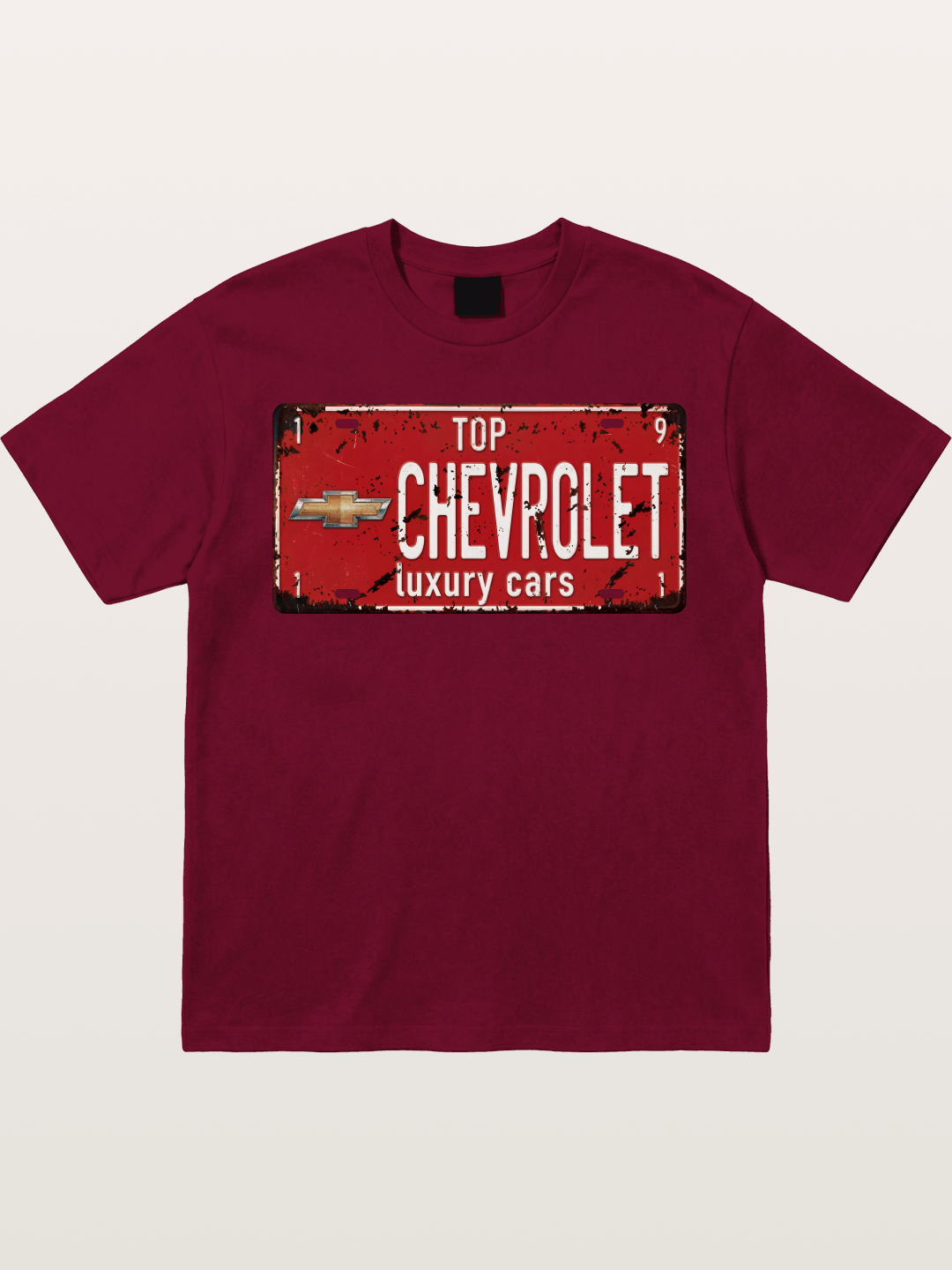 Chevrolet License Plate Gildan T-shirt