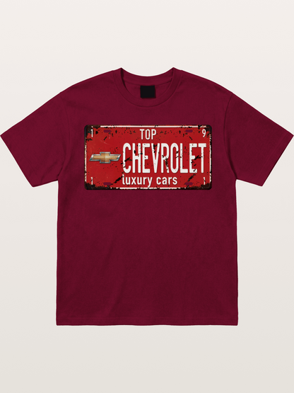 Chevrolet License Plate Gildan T-shirt