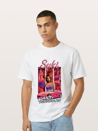 Fast & Furious Pink Crew Gildan T-shirt