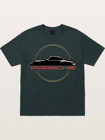 Porsche Silhouette Logo Art Gildan T-shirt
