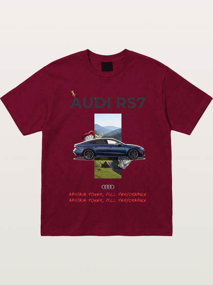 Audi RS7 Surreal Collage Art Gildan T-shirt